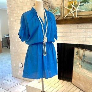 Finley, Luxury Clothier,Gorgeous Blue, Pull -Over, Pockets, Excellent Condition